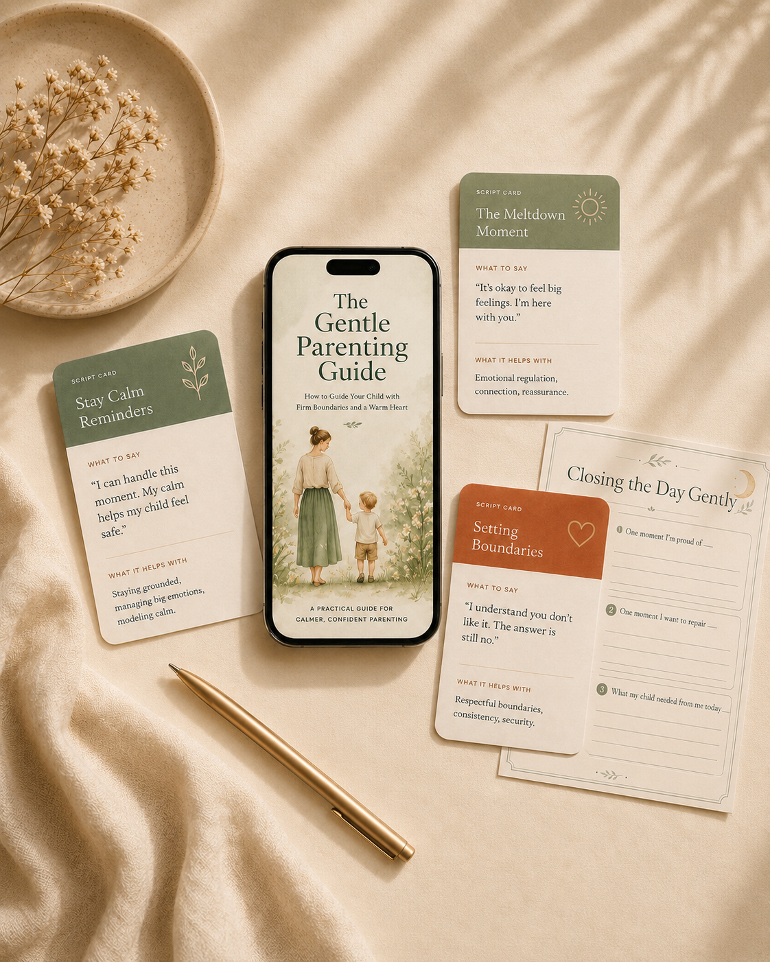 The Gentle Parenting Guide + Printable Toolkit